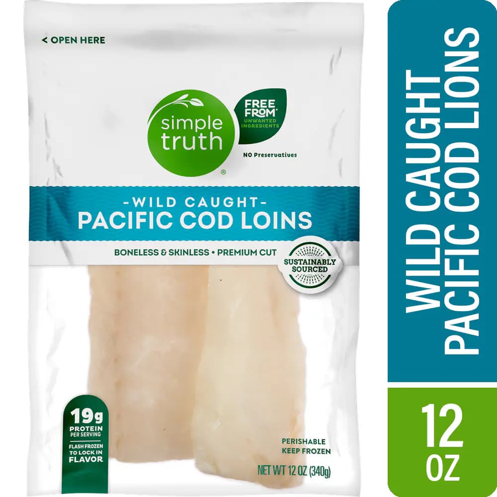 Frozen Wild Caught Pacific Cod Loins