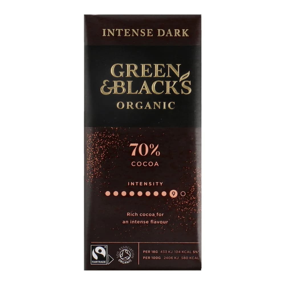 Organic 70% Dark Chocolate Bar